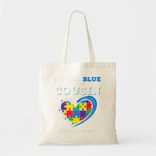 Tote Bag Je Porte Du Bleu Pour La Famille De Sensibilisatio