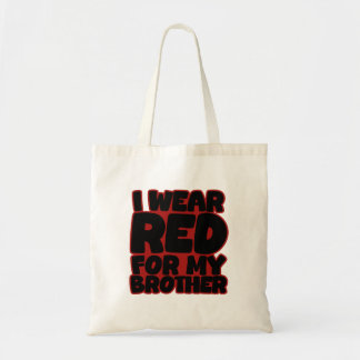 Tote Bag Je porte le rouge pour mon frère