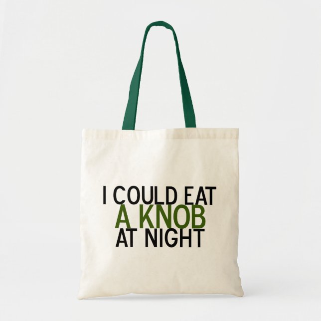 Tote Bag Je pourrais manger un bouton la nuit (Devant)