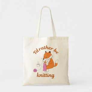Tote Bag Je préfère être Tricot - Fox - Tricot Lover