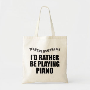 Tote Bag Je préfère jouer au piano