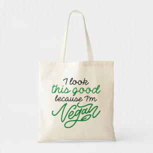 Tote Bag Je regarde ça bien parce que je suis Vegan