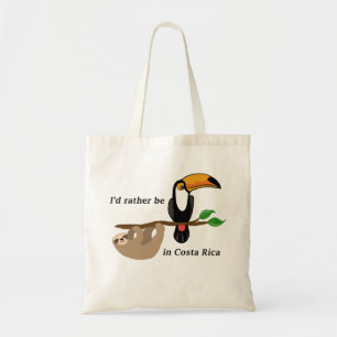 Tote Bag Je serais plutôt en le Costa Rica, toucan