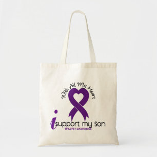 Tote Bag Je soutiens mon épilepsie de fils