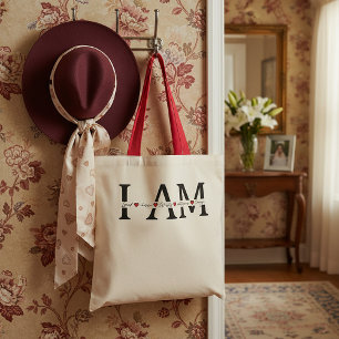 Tote Bag Je suis aimé, choisi, digne, victorieux, suffisant