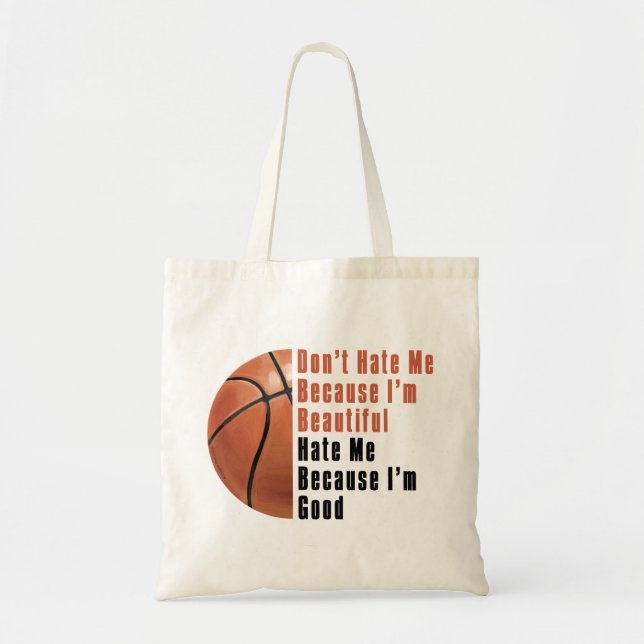 Tote Bag Je Suis Beau Je Suis Bon Basket (Devant)