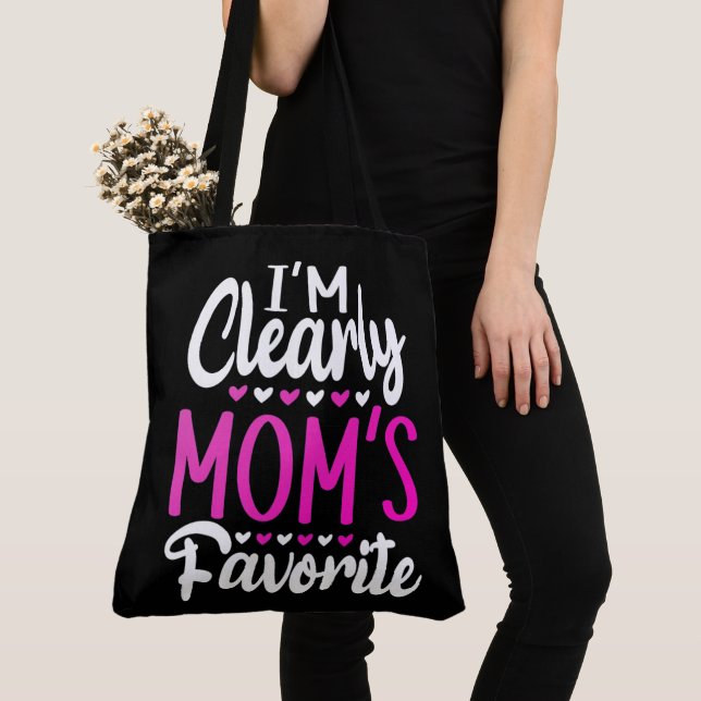 Tote Bag Je suis clairement le favori de maman (De près)