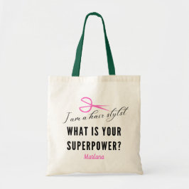 Tote Bag Je suis coiffeur Quel est votre cadeau Superhero F