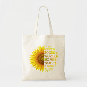 Tote Bag Je Suis Devenue Une Travailleuse Sociale
