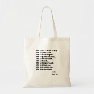 Tote Bag Je suis elle. Elle est Moi.
