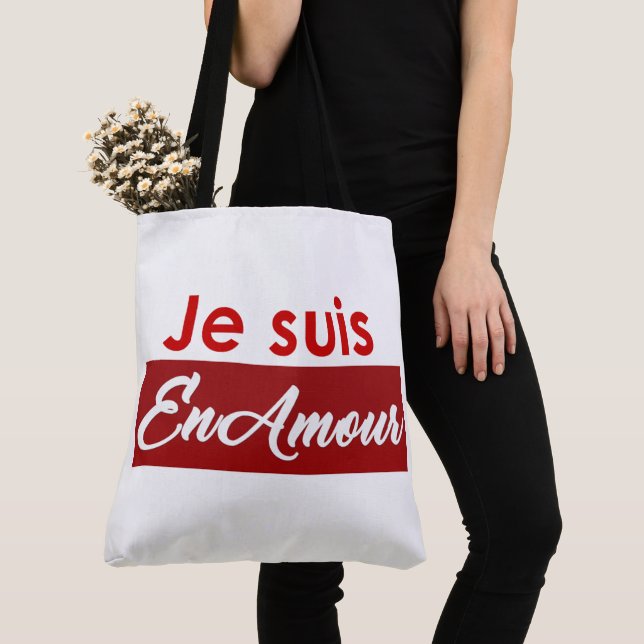 Tote bag je suis en amour (De près)