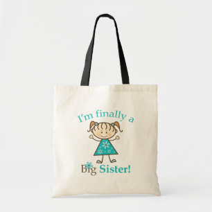 Tote Bag Je suis enfin un chiffre fille de bâton de grande