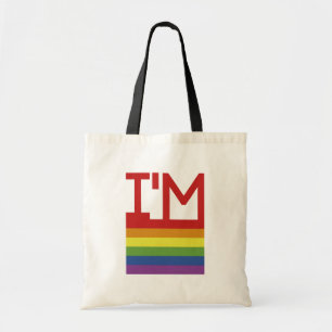 Tote Bag Je suis Gay drapeau arc-en-ciel