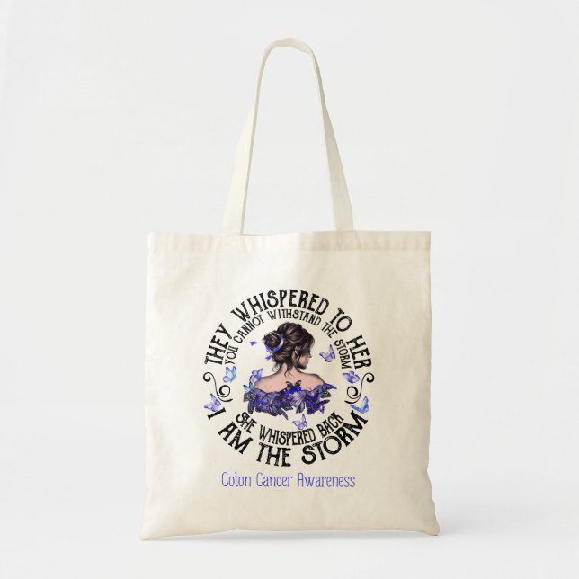 Tote Bag Je Suis La Conscience De La Tempête Du Colon Cance (Devant)