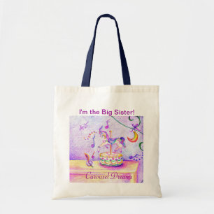 Tote Bag Je suis la grande soeur, Carousel Dreams Budget Fo