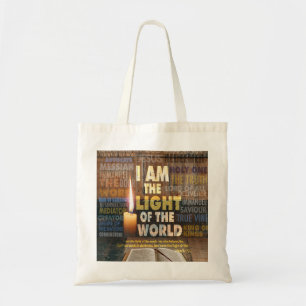 Tote Bag Je suis la Lumière du Monde - Jean 8:12