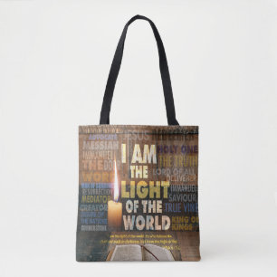 Tote Bag Je suis la Lumière du Monde - Jean 8:12