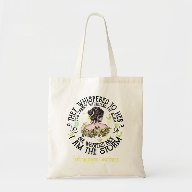 Tote Bag Je Suis La Sensibilisation À L'Endometriose (Devant)