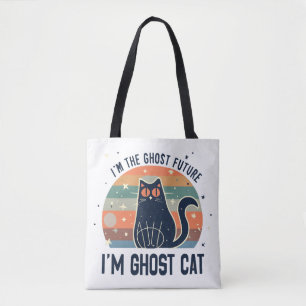 TOTE BAG JE SUIS LE FUTUR FANTÔME, CHAT FANTÔME