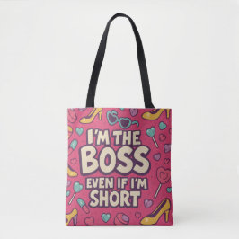 Tote Bag Je suis le patron même si je suis court - Bold Pop