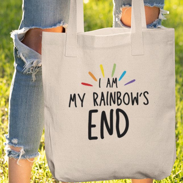 Tote Bag Je suis mon Rainbow's End Quirky Funny Gift (So, carry this tote, embrace your inner rainbow, and let your colours shine!)