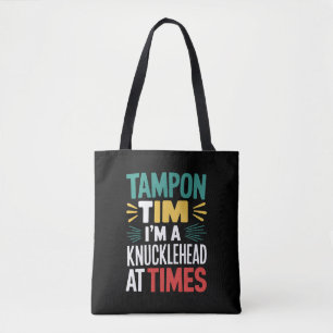 Tote Bag Je suis parfois un abruti Tim Walz Débat 2024 