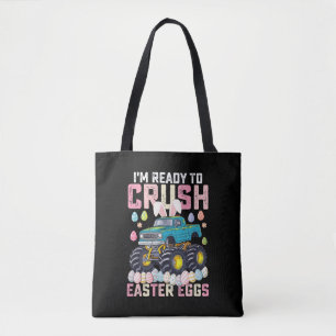 Tote Bag Je suis prêt à écraser les œufs de Pâques Monster