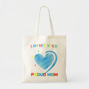 Tote Bag Je suis sa voix elle est mon coeur Sensibilisation