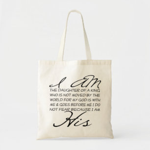 Tote Bag Je suis son inspiration chrétienne