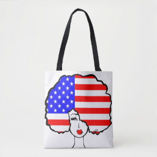 Tote Bag "Je suis toile Fourre-tout de l'Amérique"
