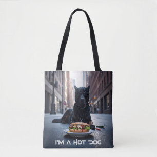 TOTE BAG JE SUIS UN CHIEN CHAUD - CHILI DOG -