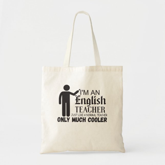 Tote Bag Je suis un enseignant d'anglais comme un enseignan (Devant)