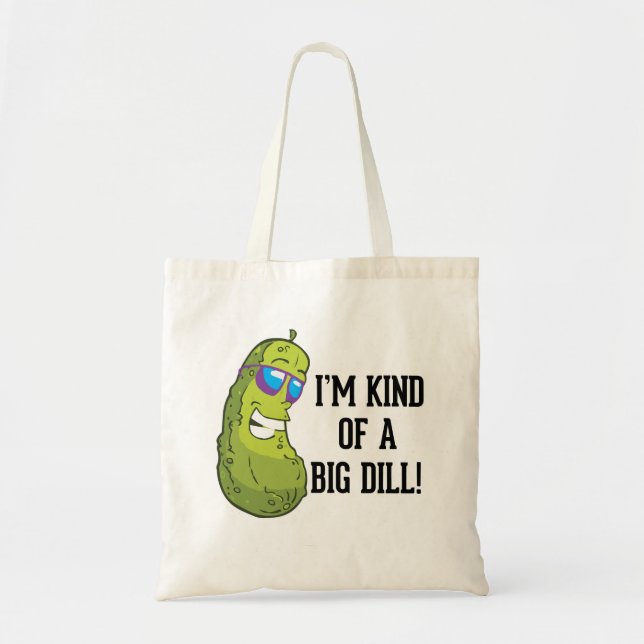 Tote Bag Je suis un peu un grand calembour d'aneth (Devant)