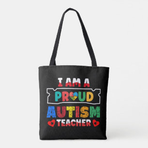 Tote Bag Je Suis Une Fière Sensibilisation sur l'autisme En