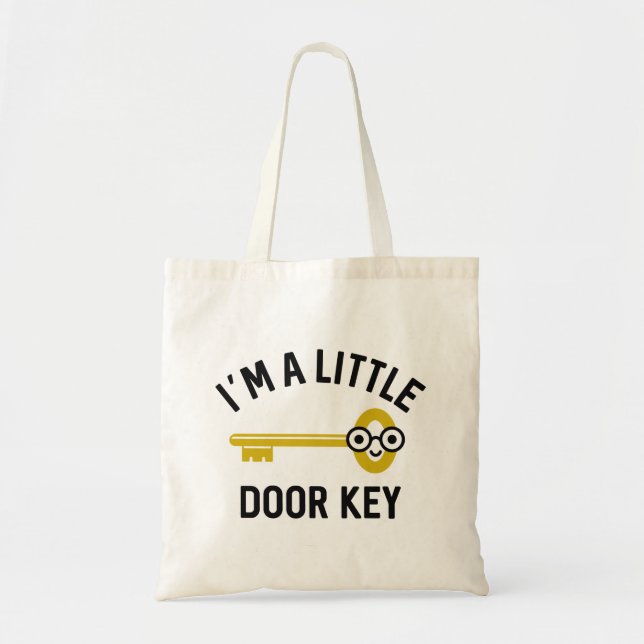 Tote Bag Je suis une petite clé de porte (Devant)