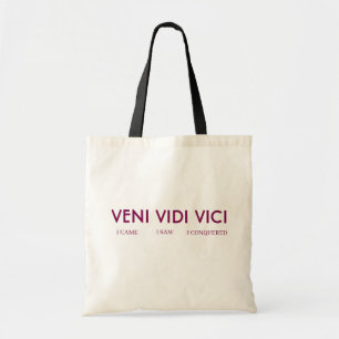 TOTE BAG JE SUIS VENU J'AI VU J'AI CONQUIS DEVIS PERSONNALI
