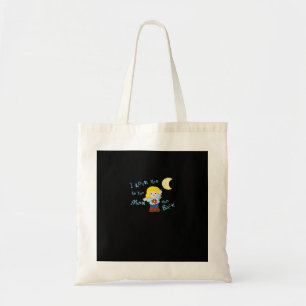 Tote Bag Je t'aime jusqu'à la lune et retour Citation d'amo