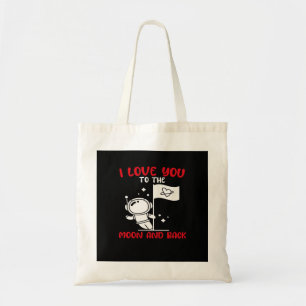 Tote Bag Je t'aime jusqu'à la lune et retour Valetine ludiq