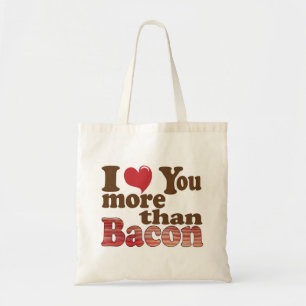 Tote Bag Je T'Aime Plus Que Bacon