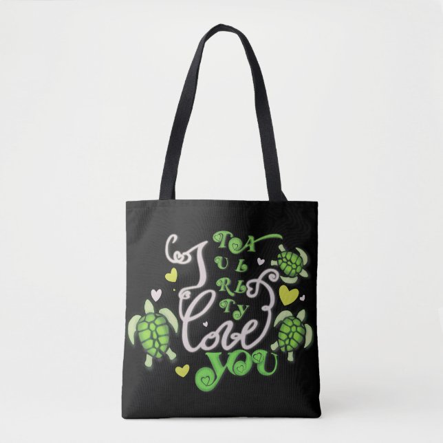 Tote Bag Je t'aime totalement - Saint-Valentin (Devant)