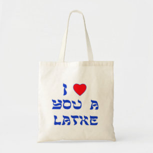Tote Bag Je t'aime un Latke