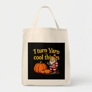 Tote Bag Je Transforme Le Fil En Chose Cool : Tricot & Croc