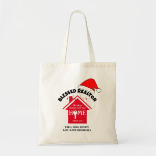 Tote Bag JE VENDS IMMOBILIER Christian Realtor Noël