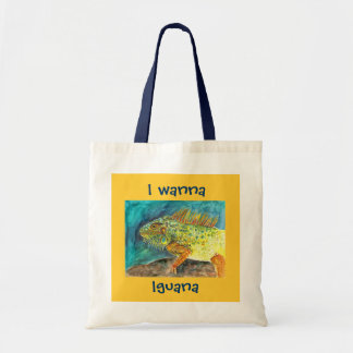 Tote Bag Je veux à l'iguane