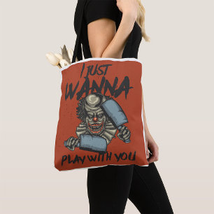 Tote Bag Je Veux Juste Jouer Avec Toi