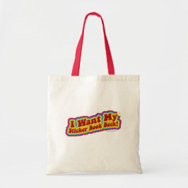 Tote Bag Je Veux Que Mon Livre Sticker Revienne