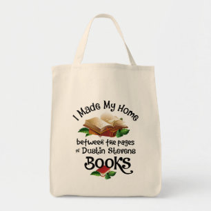 Tote Bag Je vis entre les pages de Dustin Stevens Livres