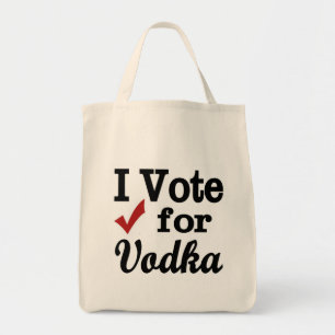Tote Bag Je Vote pour Vodka
