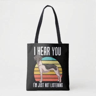 Tote Bag Je vous entends, je ne fais que ne pas écouter Whi