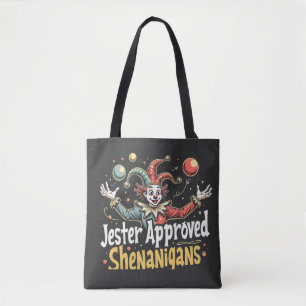 Tote Bag Jester Approuvé Shenanigans Circus Clown
